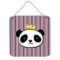 CarolineS Treasures Panda Bear Queen Metal Print, 6 Inch  Inch  X 6 Inch  Inch , Multicolor