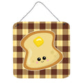 CarolineS Treasures Buttered Toast Face Metal Print, 6 Inch  Inch  X 6 Inch  Inch , Multicolor