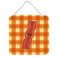 CarolineS Treasures Bacon Face Metal Print, 6 Inch  Inch  X 6 Inch  Inch , Multicolor