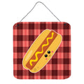 CarolineS Treasures Hot Dog Face Metal Print, 6 Inch  Inch  X 6 Inch  Inch , Multicolor