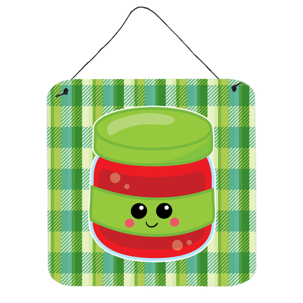CarolineS Treasures Jelly Jar Face Metal Print, 6 Inch  Inch  X 6 Inch  Inch , Multicolor