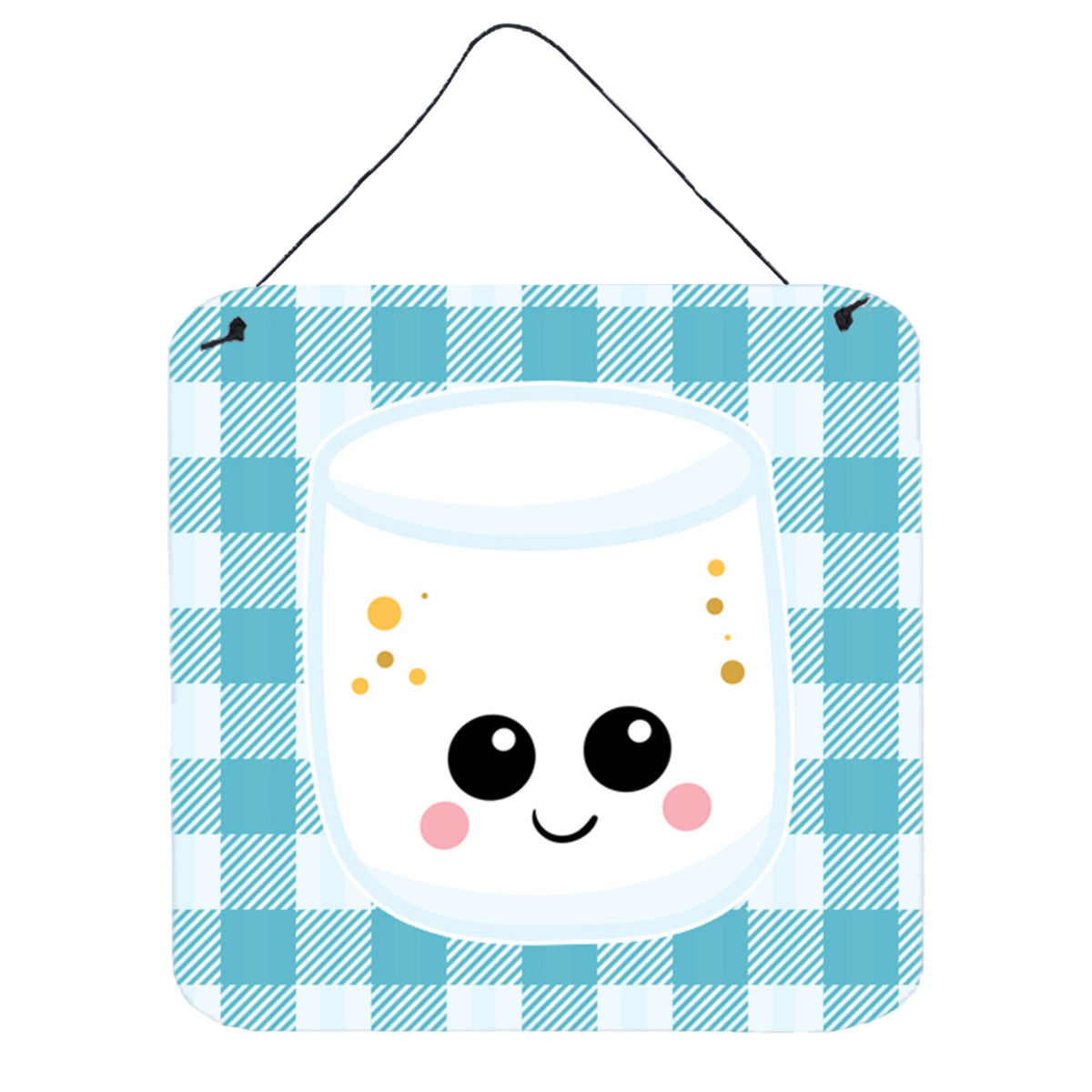 CarolineS Treasures Marshmellow Face Metal Print, 6 Inch  Inch  X 6 Inch  Inch , Multicolor