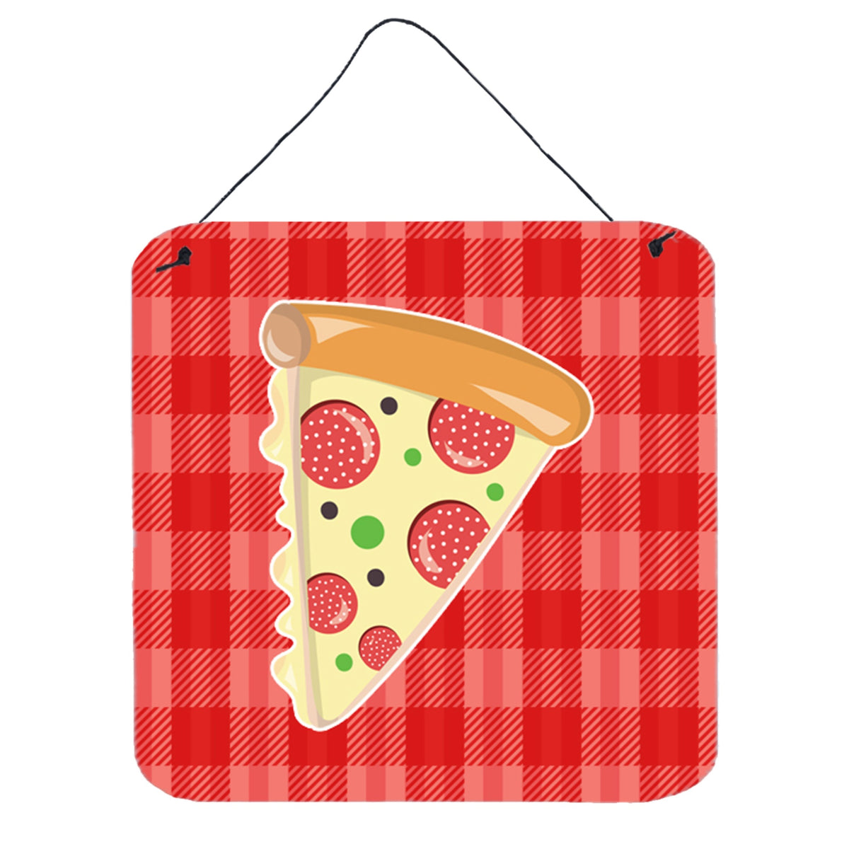 CarolineS Treasures Slice Of Pizza Metal Print, 6 Inch  Inch  X 6 Inch  Inch , Multicolor