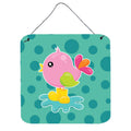 CarolineS Treasures Bird In Rainboots And Puddle Metal Print, 6 Inch  Inch  X 6 Inch  Inch , Multicolor