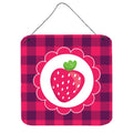 CarolineS Treasures Stawberry Metal Print, 6 Inch  Inch  X 6 Inch  Inch , Multicolor