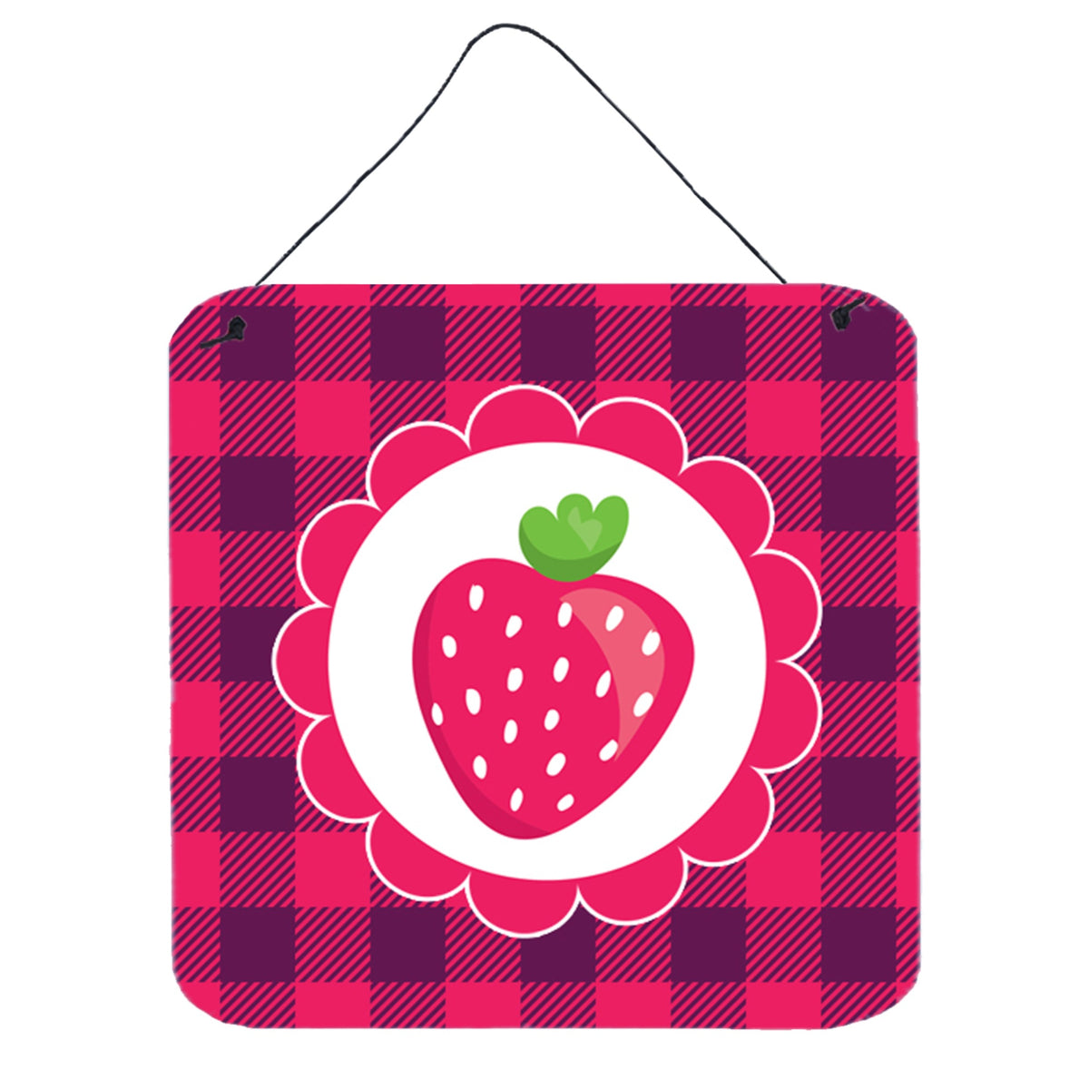 CarolineS Treasures Stawberry Metal Print, 6 Inch  Inch  X 6 Inch  Inch , Multicolor