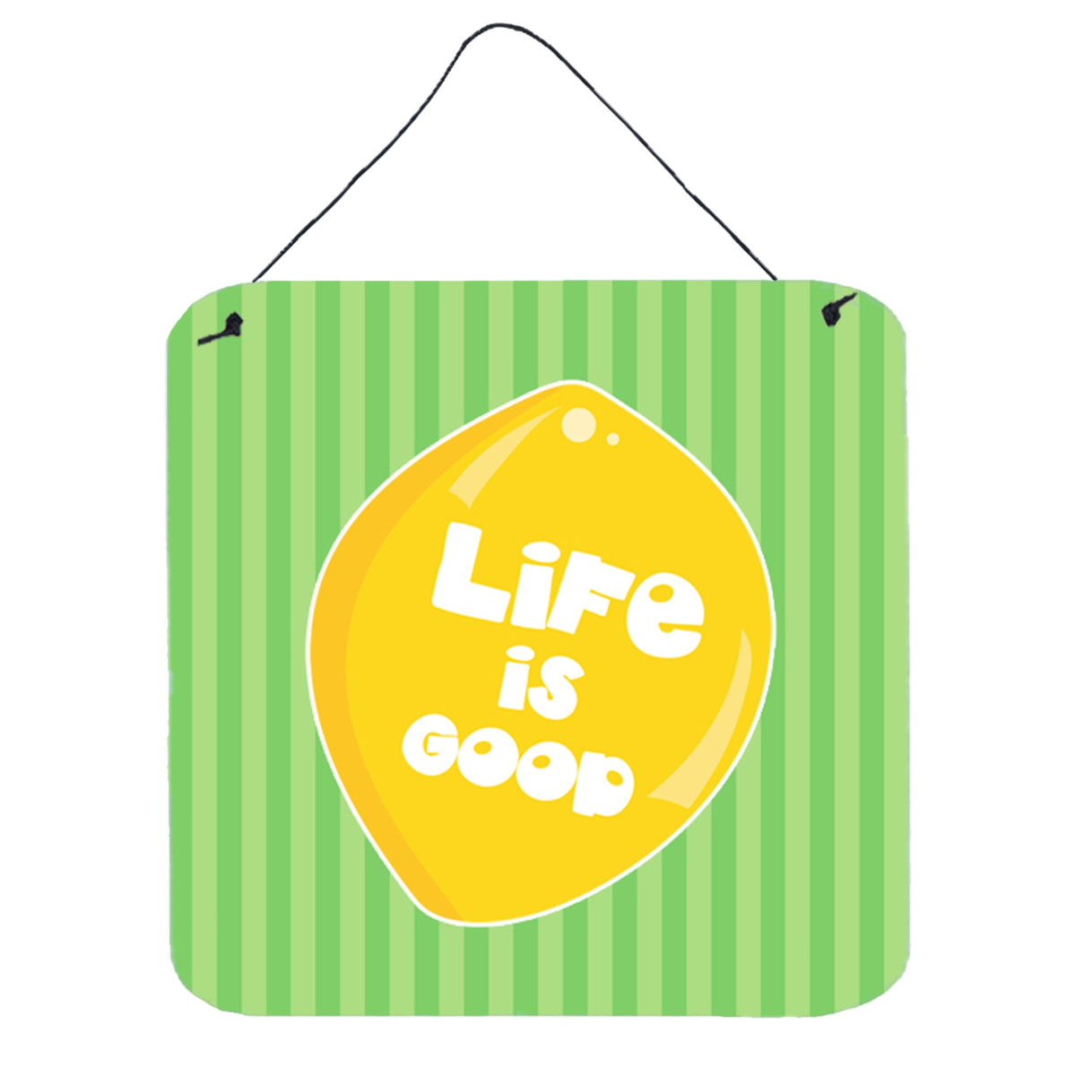 CarolineS Treasures Lemon Life Is Good Metal Print, 6 Inch  Inch  X 6 Inch  Inch , Multicolor