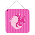 CarolineS Treasures Pink Fish Metal Print, 6 Inch  Inch  X 6 Inch  Inch , Multicolor