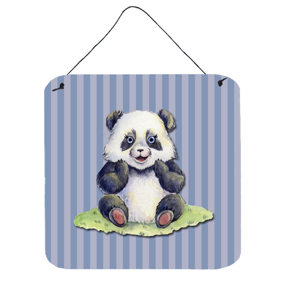 CarolineS Treasures Panda Bear Metal Print, 6 Inch  Inch  X 6 Inch  Inch , Multicolor