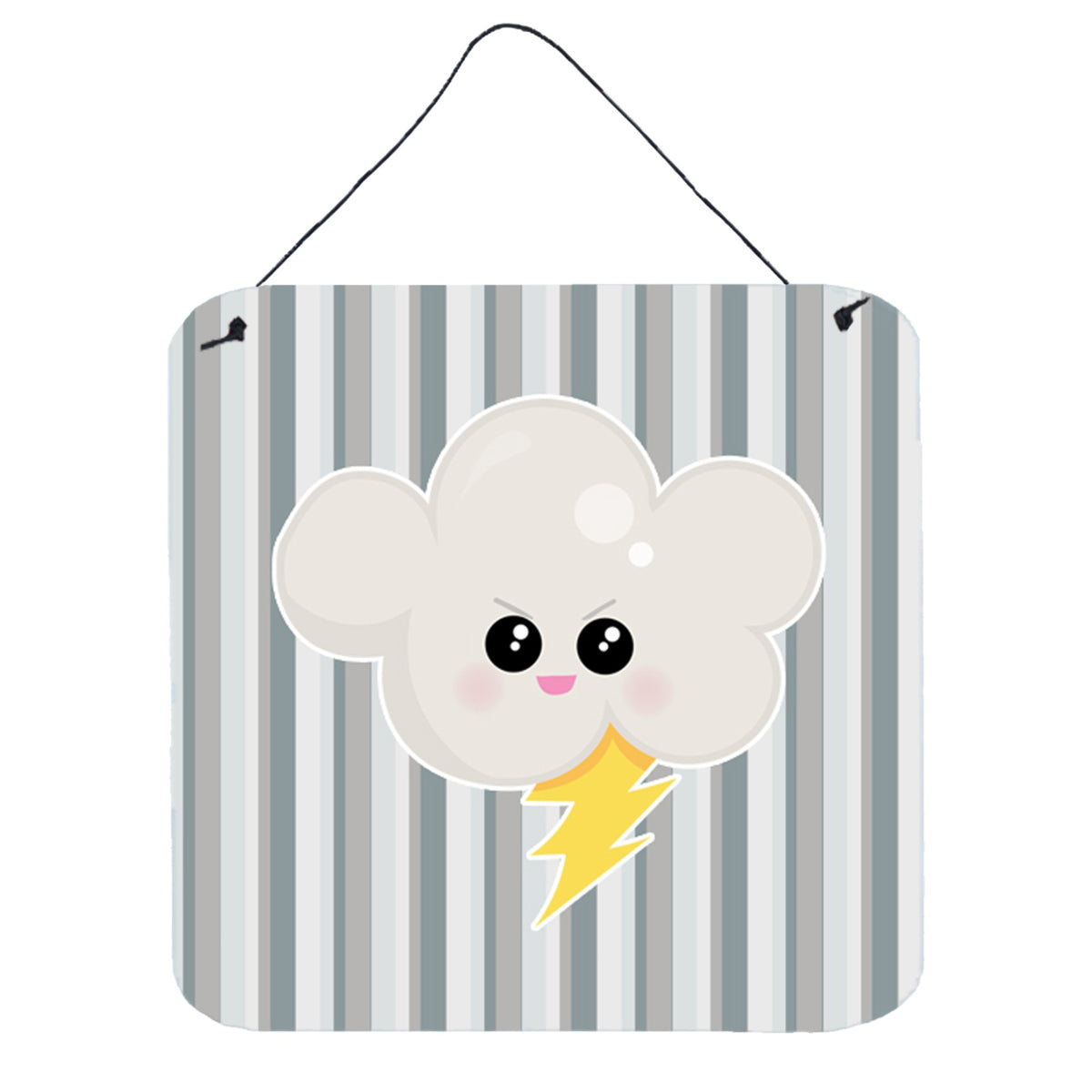 CarolineS Treasures Weather Thuderstorm Face Metal Print, 6 Inch  Inch  X 6 Inch  Inch , Multicolor