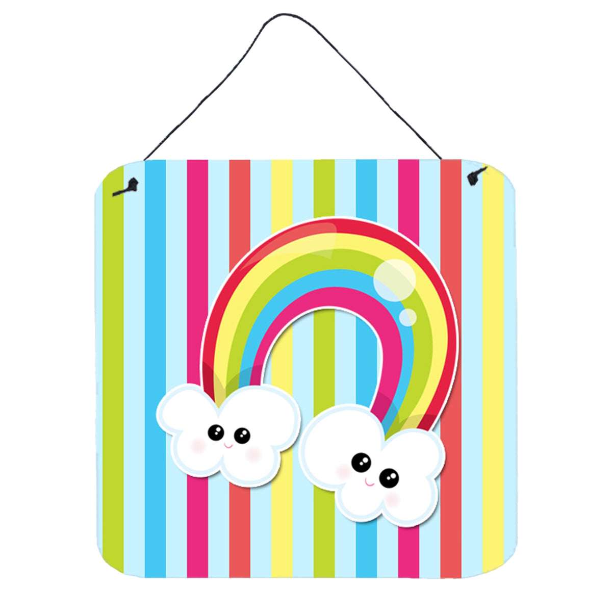 CarolineS Treasures Weather Rainbow Face Metal Print, 6 Inch  Inch  X 6 Inch  Inch , Multicolor