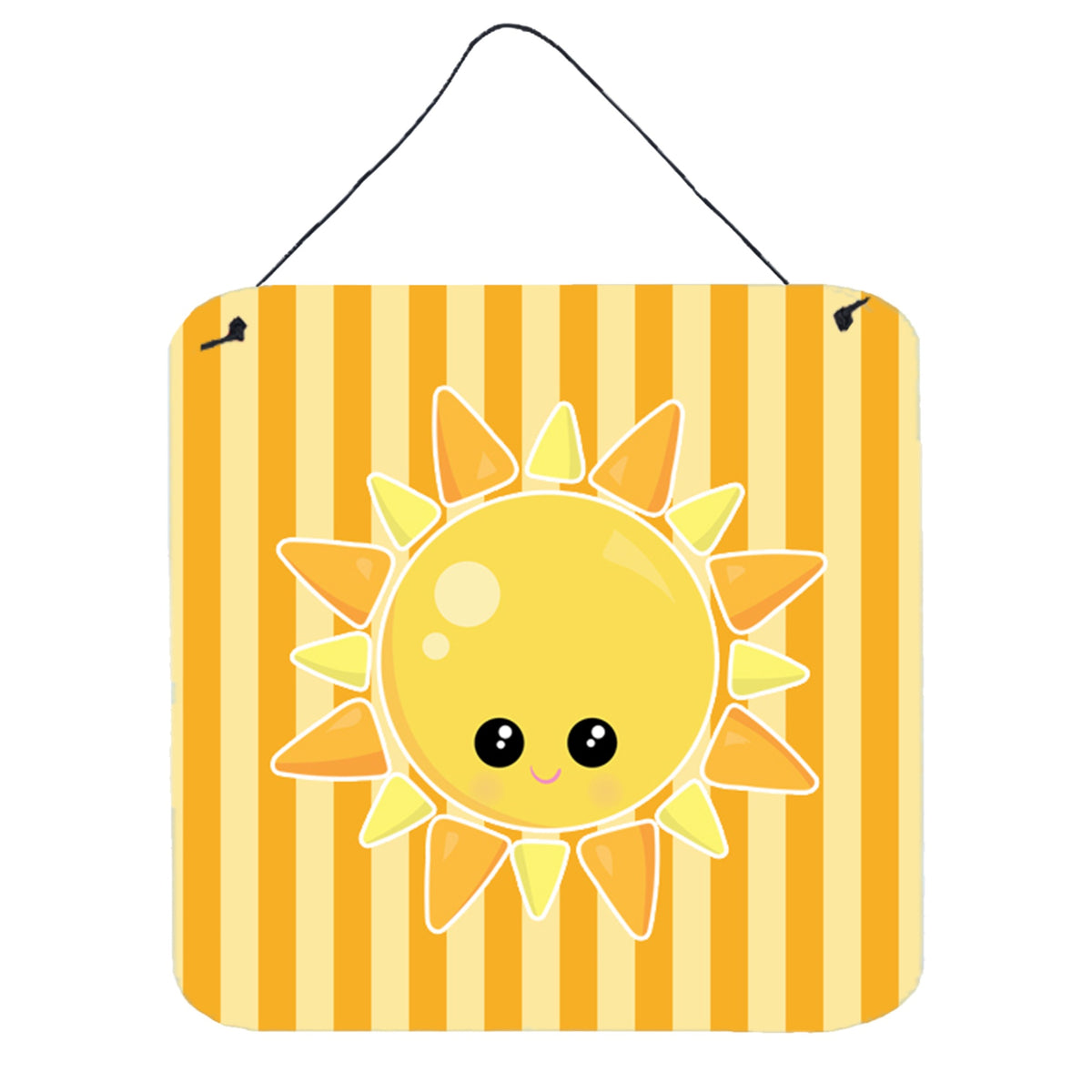 CarolineS Treasures Weather Sunshine Face Metal Print, 6 Inch  Inch  X 6 Inch  Inch , Multicolor