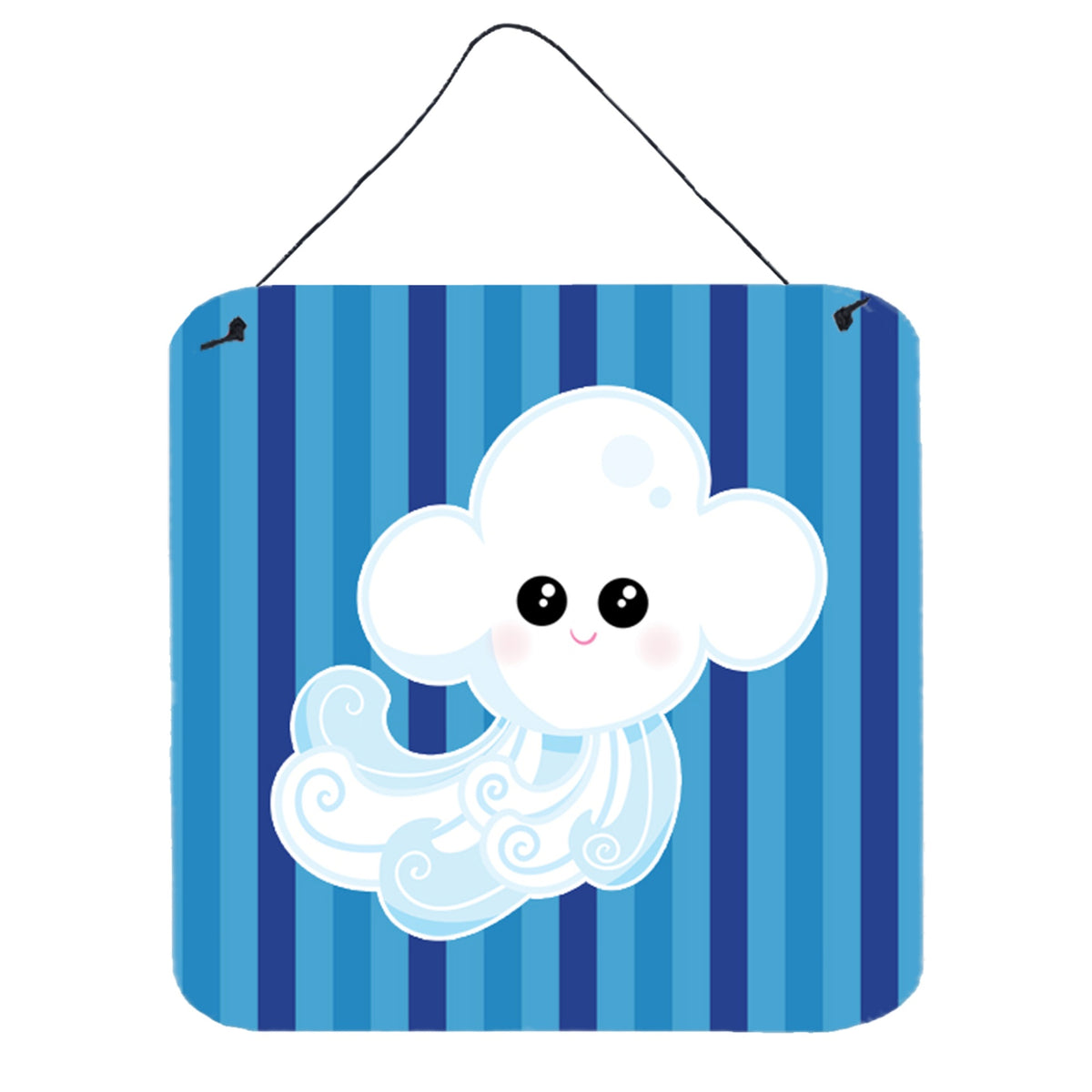 CarolineS Treasures Weather Windy Face Metal Print, 6 Inch  Inch  X 6 Inch  Inch , Multicolor