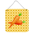 CarolineS Treasures Carrots On Basketweave Metal Print, 6H X 6W, Multicolor