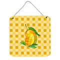 CarolineS Treasures Mangos Ready On Basketweave Metal Print, 6H X 6W, Multicolor