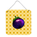 CarolineS Treasures Mangosteen On Basketweave Metal Print, 6H X 6W, Multicolor