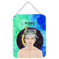 CarolineS Treasures Pisces Zodiac Sign Metal Print, 16H X 12W, Multicolor