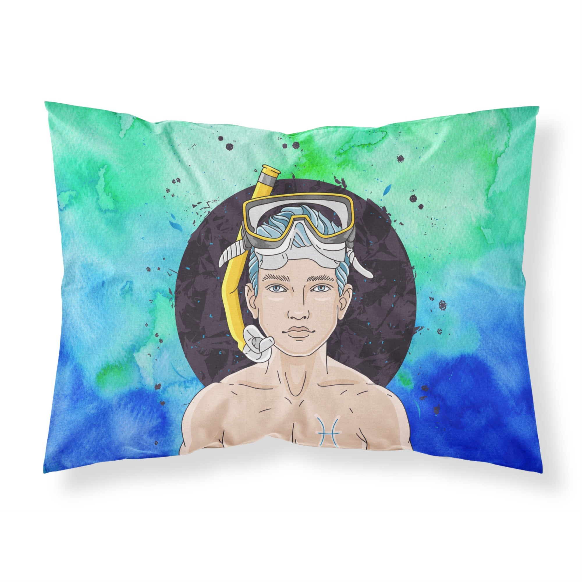 Caroline'S Treasures Pisces Zodiac Sign Pillowcase Standard Multicolor