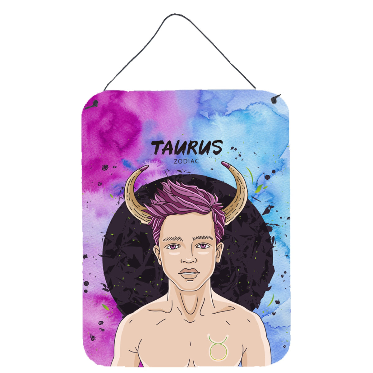 CarolineS Treasures Taurus Zodiac Sign Metal Print, 16H X 12W, Multicolor