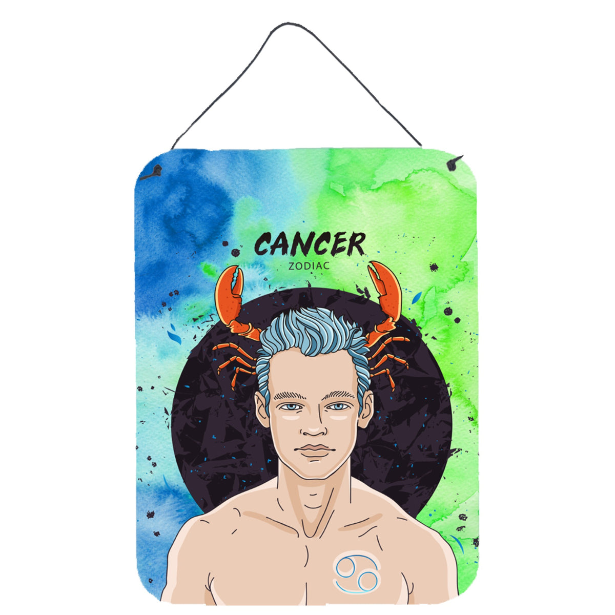 CarolineS Treasures Cancer Zodiac Sign Metal Print, 16H X 12W, Multicolor