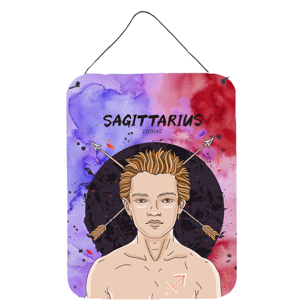 CarolineS Treasures Sagittarius Zodiac Sign Metal Print, 16H X 12W, Multicolor