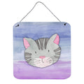 CarolineS Treasures Cat Face Watercolor Metal Print, 6 Inch  Inch H X 6 Inch  Inch W, Multicolor