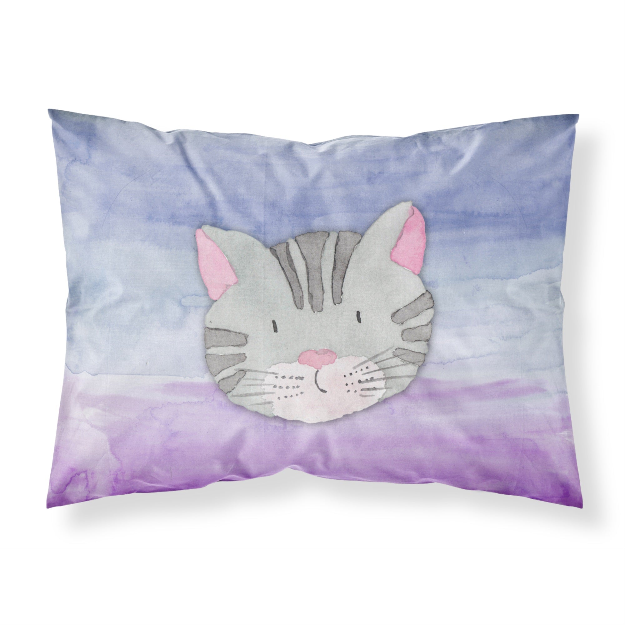 Caroline'S Treasures Cat Face Watercolor Pillowcase Standard Multicolor