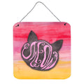 CarolineS Treasures Cat Face Meow Watercolor Metal Print, 6 Inch  Inch H X 6 Inch  Inch W, Multicolor