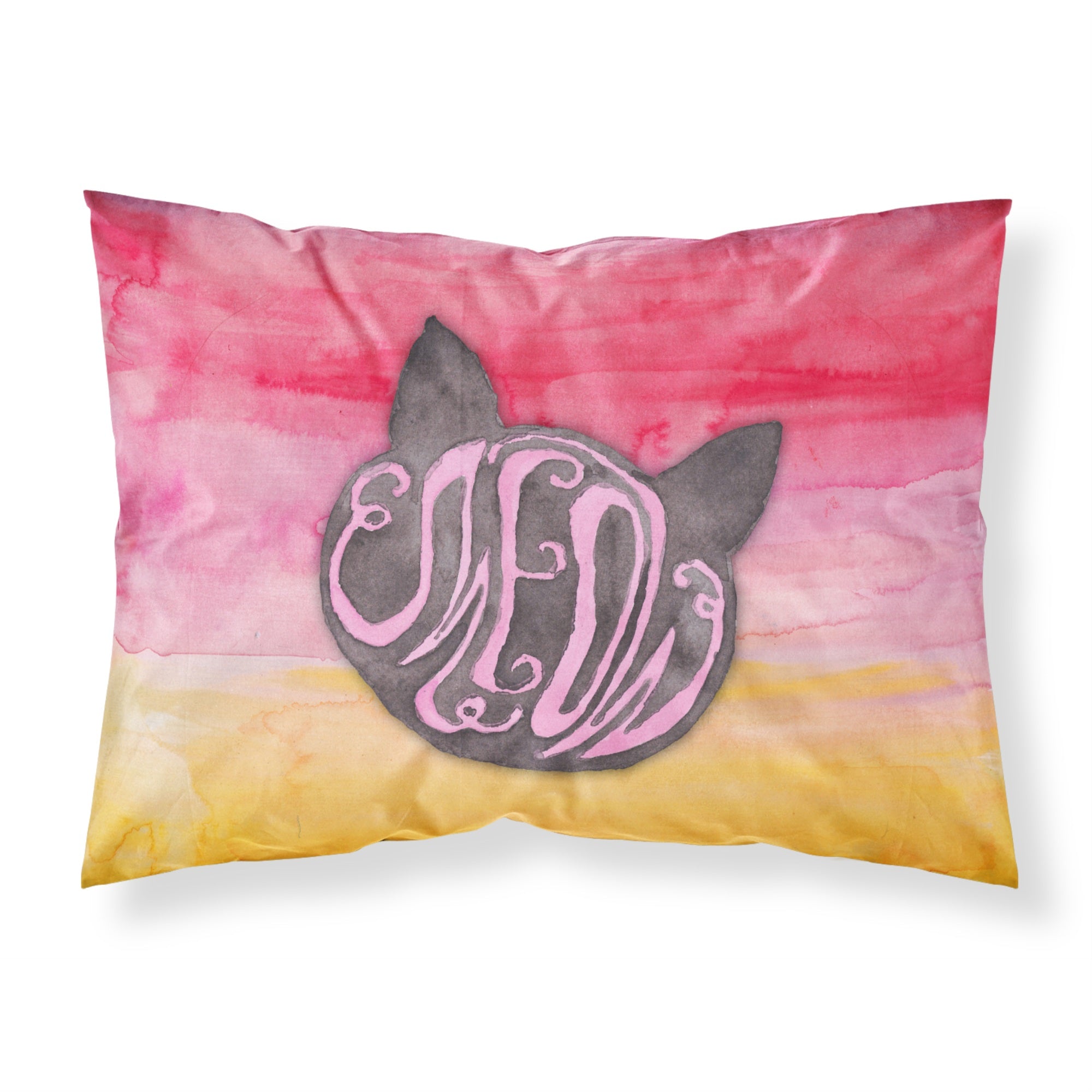 'Caroline'S Treasures Cat Face Meow Watercolor Pillowcase, Standard, Multicolor'