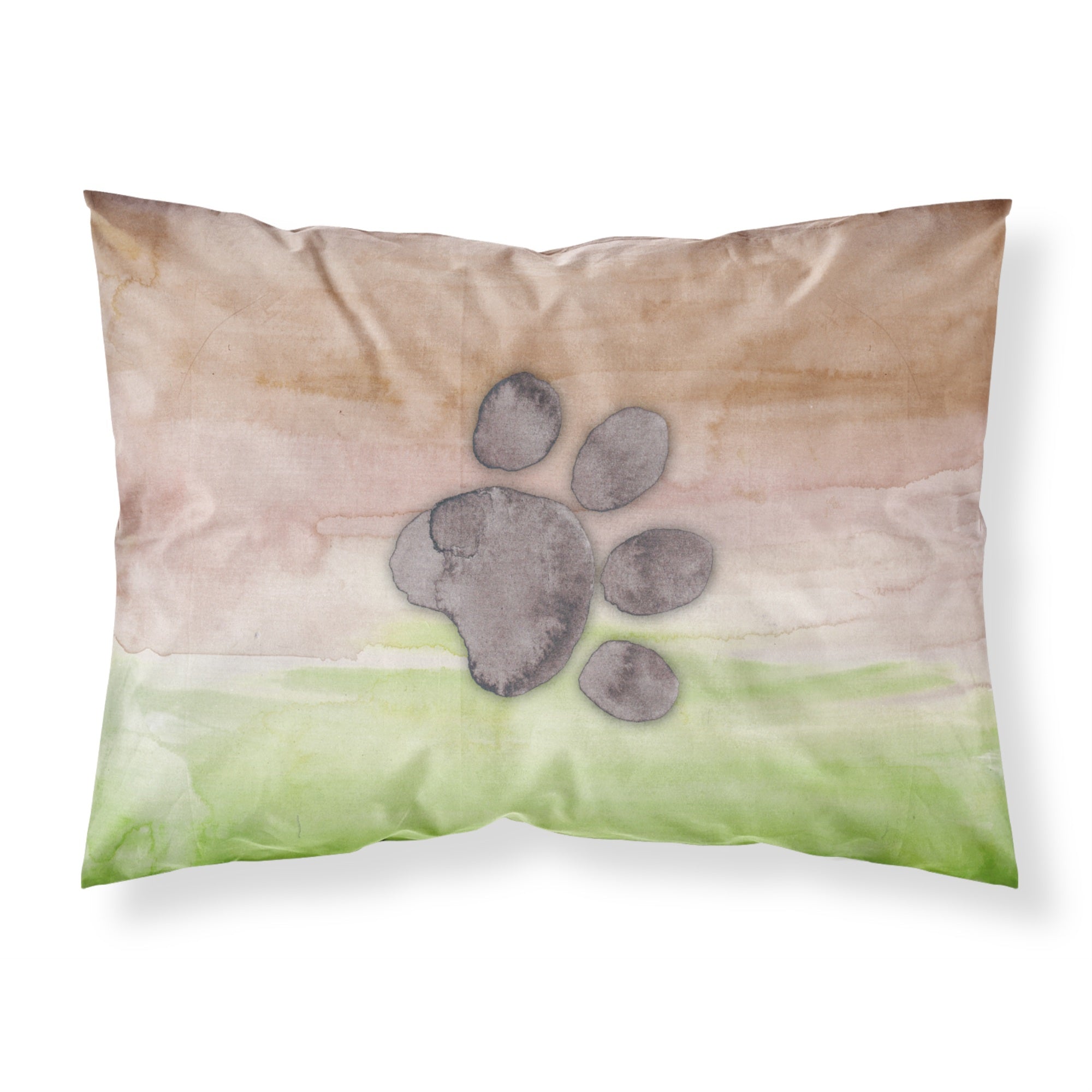 Caroline'S Treasures Dog Paw Watercolor Pillowcase Standard Multicolor