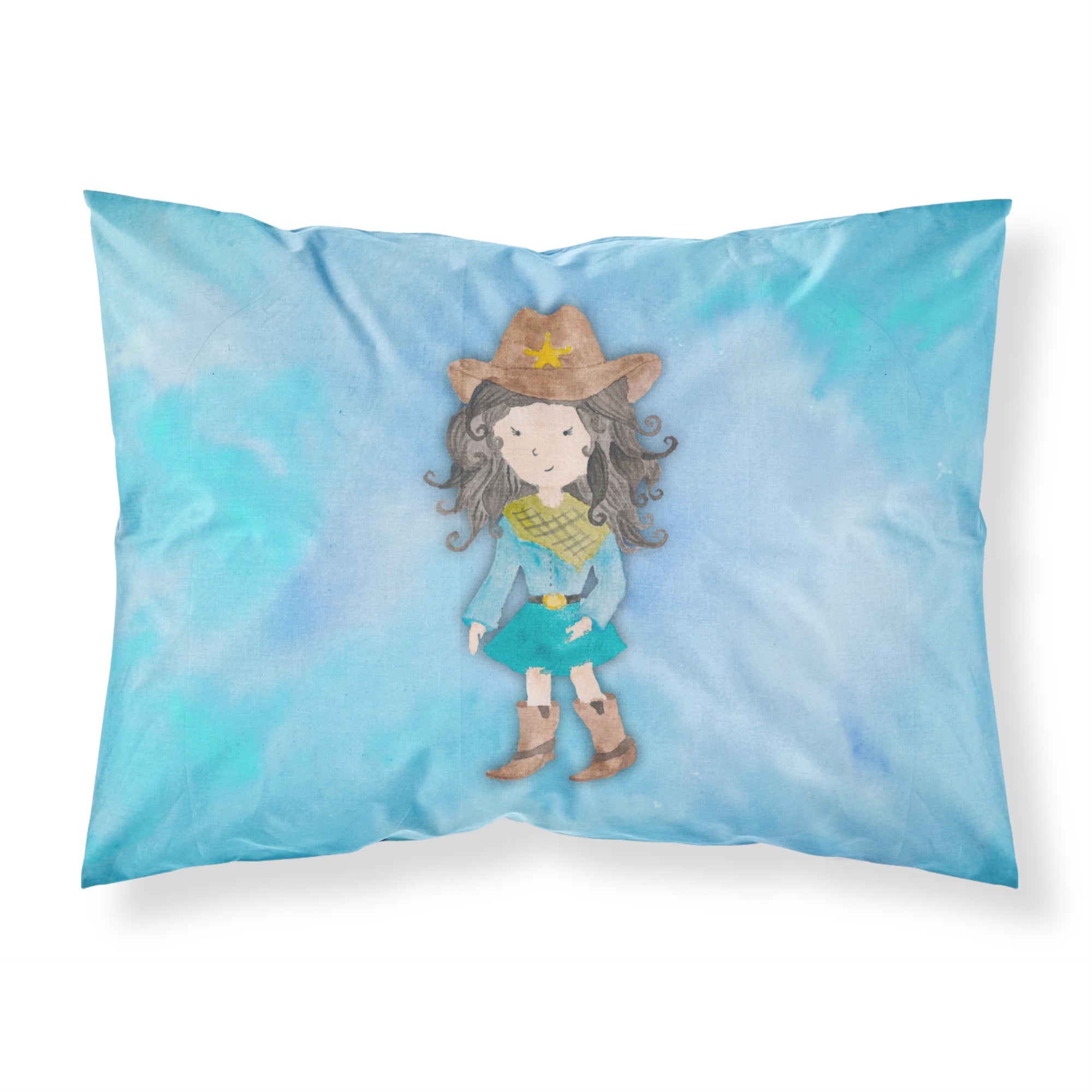 'Caroline'S Treasures Cowgirl Watercolor Pillowcase, Standard, Multicolor'