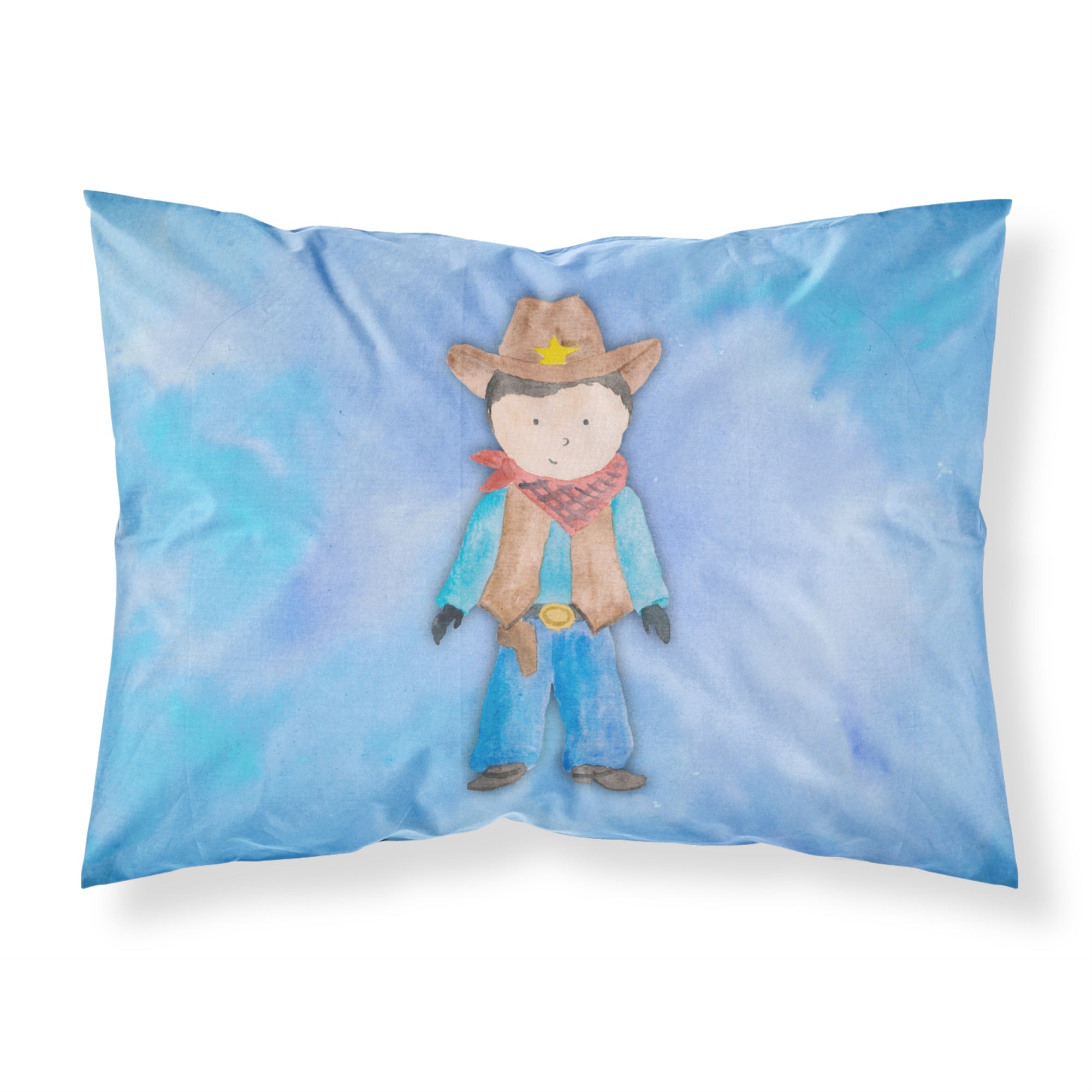 'Caroline'S Treasures Cowboy Watercolor Pillowcase, Standard, Multicolor'
