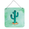 CarolineS Treasures Western Cactus Watercolor Metal Print, 6 Inch  Inch H X 6 Inch  Inch W, Multicolor