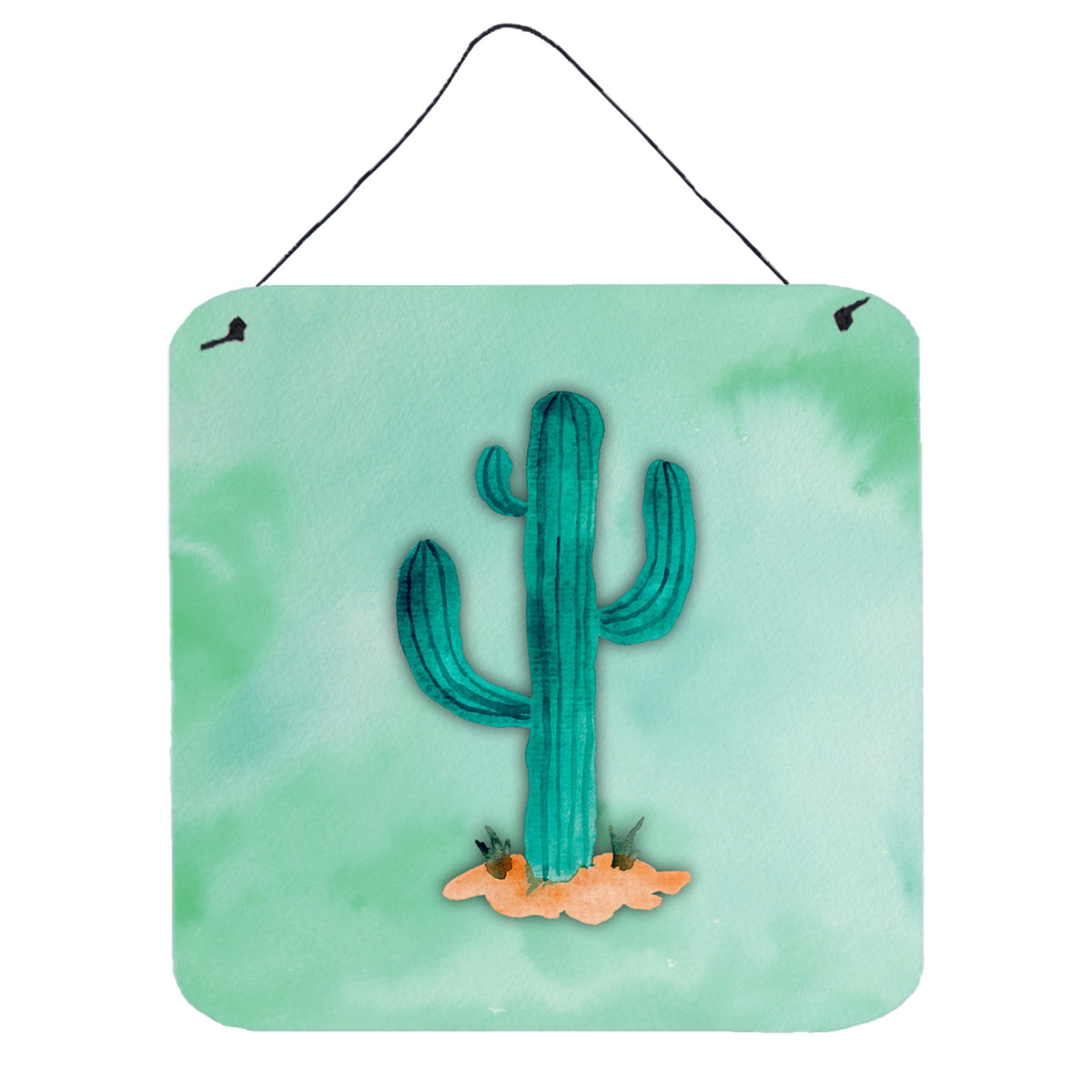 CarolineS Treasures Western Cactus Watercolor Metal Print, 6 Inch  Inch H X 6 Inch  Inch W, Multicolor