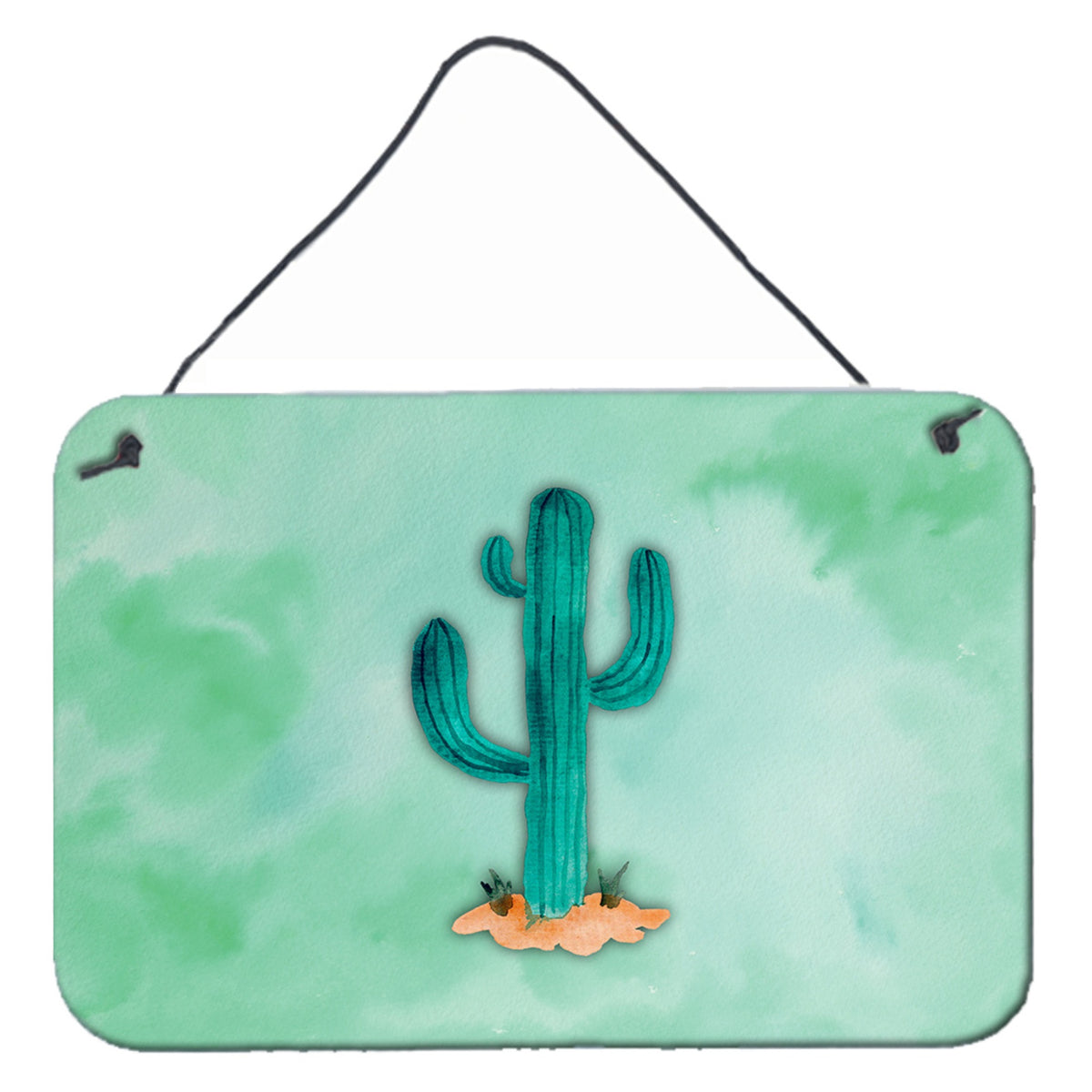 CarolineS Treasures Western Cactus Watercolor Metal Print, 8 Inch  Inch H X 12 Inch  Inch W, Multicolor