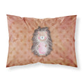 'Caroline'S Treasures Polkadot Hedgehog Watercolor Pillowcase, Standard, Multicolor'