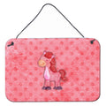 CarolineS Treasures Polkadot Horse Watercolor Metal Print, 8 Inch  Inch H X 12 Inch  Inch W, Multicolor