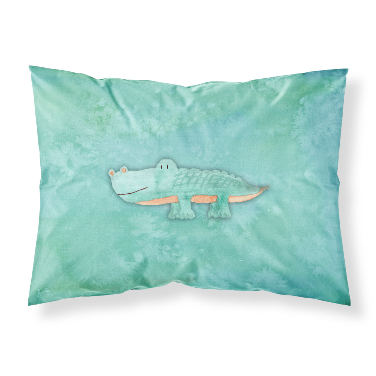 'Caroline'S Treasures Alligator Watercolor Printed, Polyester, 250 Thread Count, Envelope Closure Pillowcase, Standard, Multico