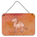 CarolineS Treasures Polkadot Camel Watercolor Metal Print, 8 Inch  Inch H X 12 Inch  Inch W, Multicolor