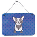 CarolineS Treasures French Bulldog Polkadot Watercolor Metal Print, 8 Inch  Inch H X 12 Inch  Inch W, Multicolor
