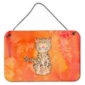 CarolineS Treasures Leopard Watercolor Metal Print, 8 Inch  Inch  X 12 Inch  Inch , Multicolor