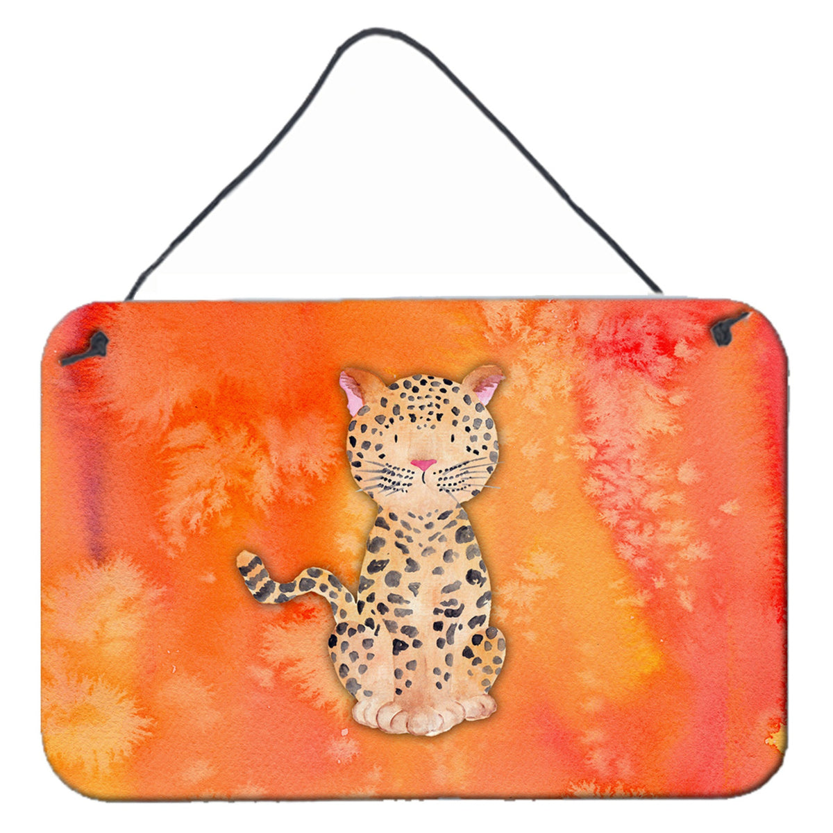 CarolineS Treasures Leopard Watercolor Metal Print, 8 Inch  Inch  X 12 Inch  Inch , Multicolor