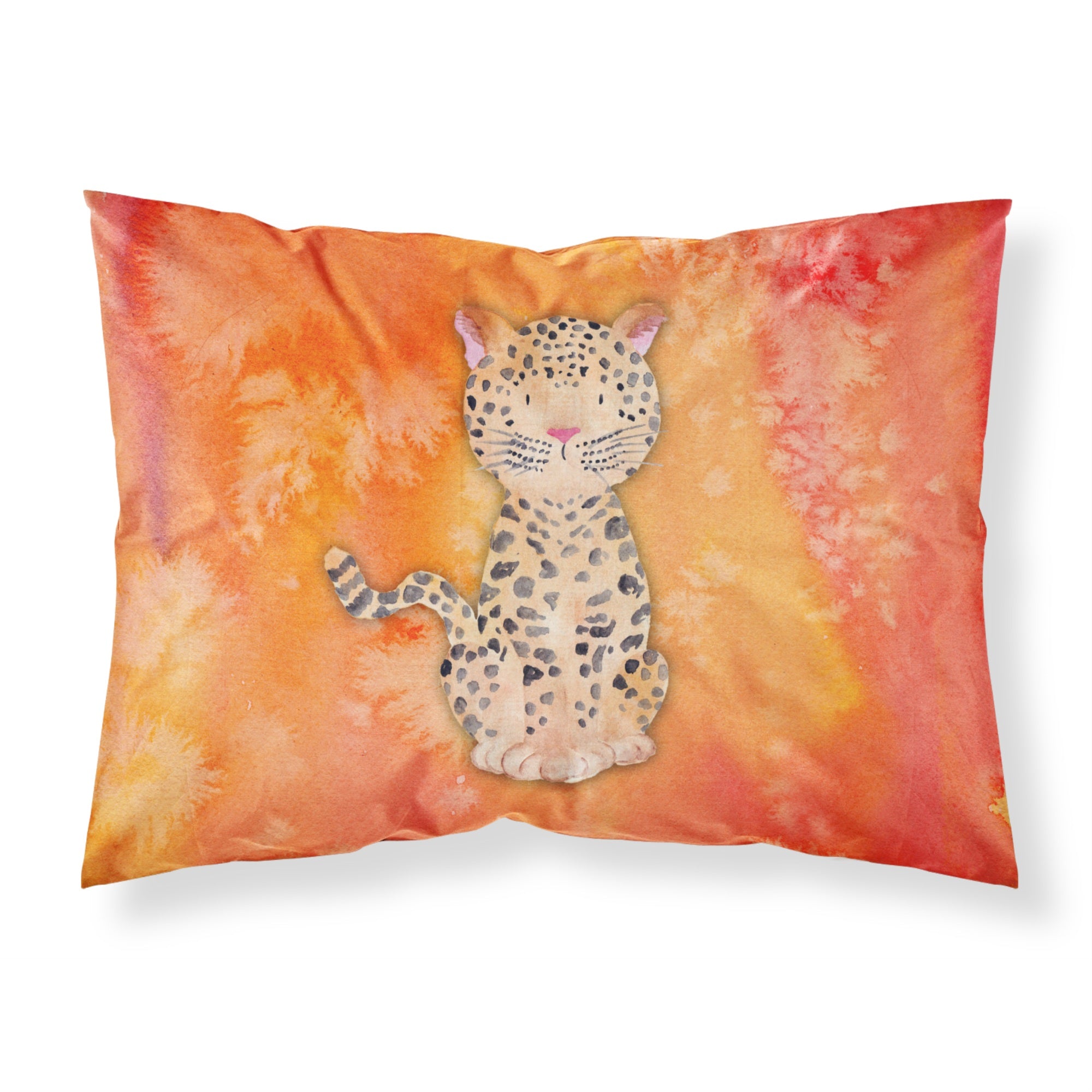'Caroline'S Treasures Leopard Watercolor Pillowcase, Standard, Multicolor'