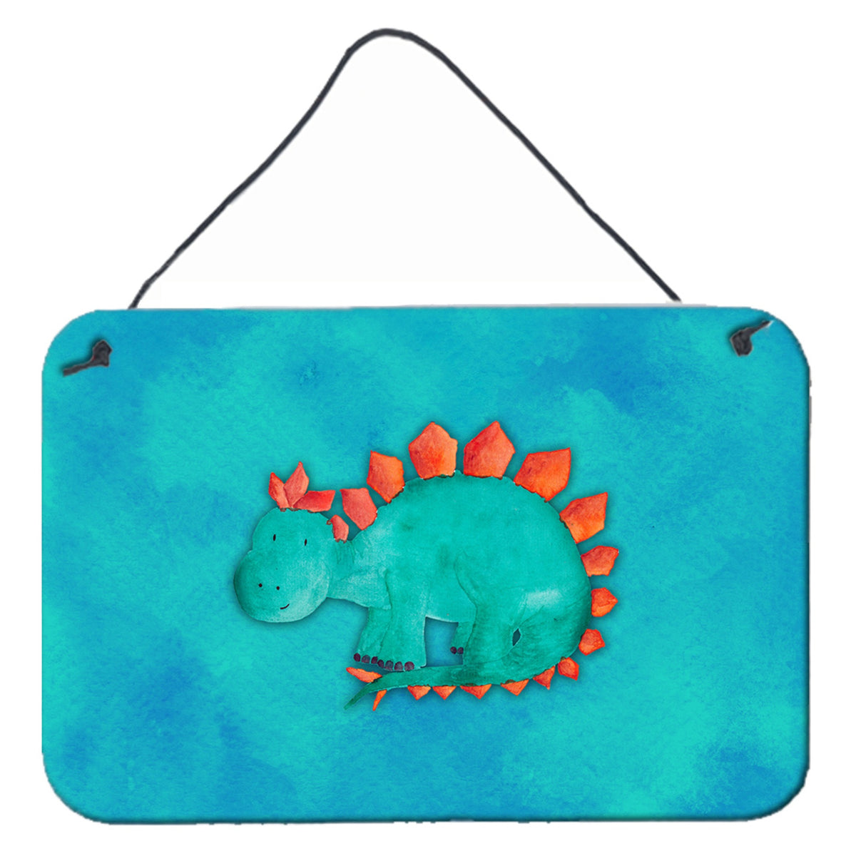 CarolineS Treasures Stegosaurus Watercolor Metal Print, 8 Inch  Inch  X 12 Inch  Inch , Multicolor