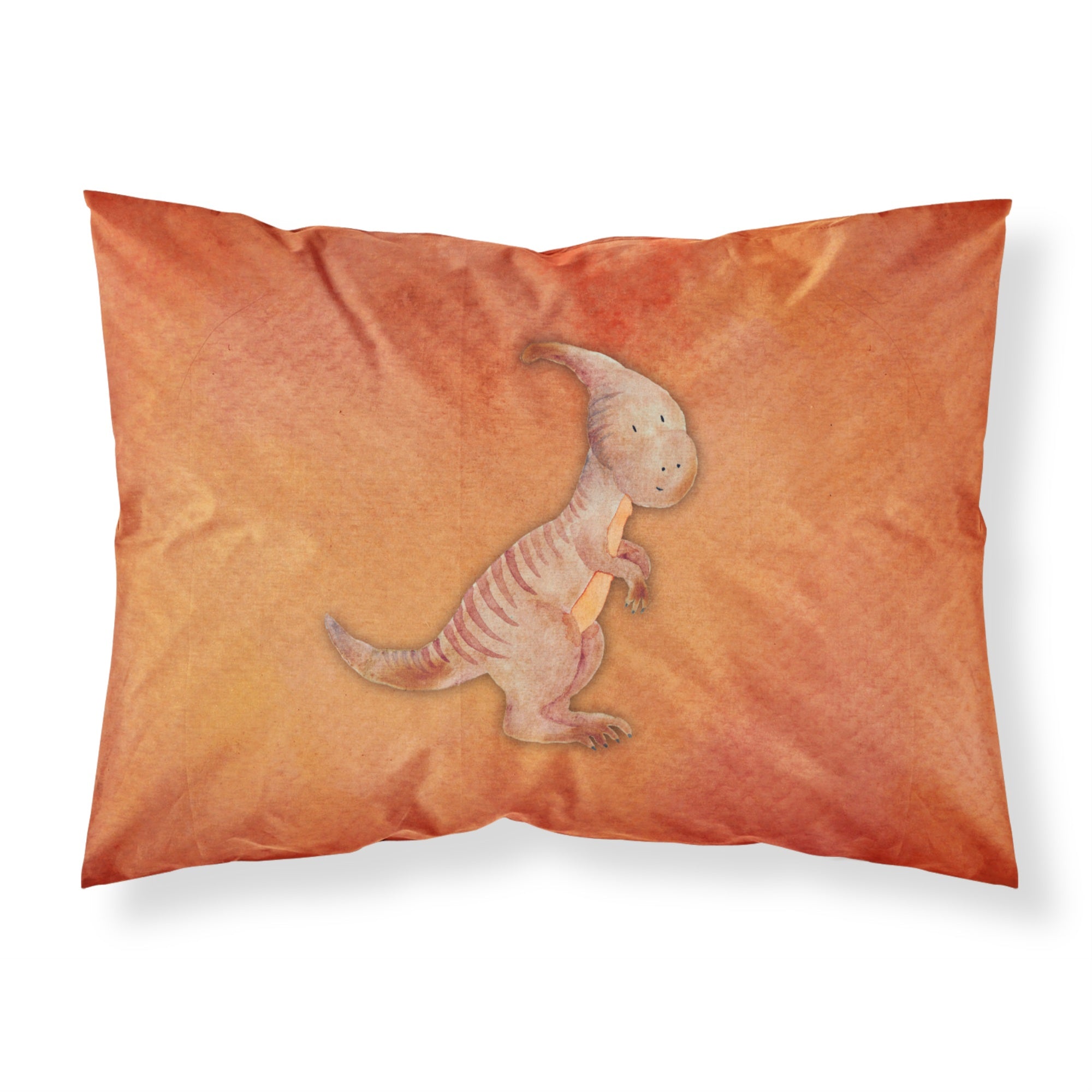 'Caroline'S Treasures Parasaurolophus Watercolor Printed, Polyester, 250 Thread Count, Envelope Closure Pillowcase, Standard, M