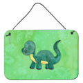 CarolineS Treasures Brontosaurus Watercolor Metal Print, 8 Inch  Inch  X 12 Inch  Inch , Multicolor