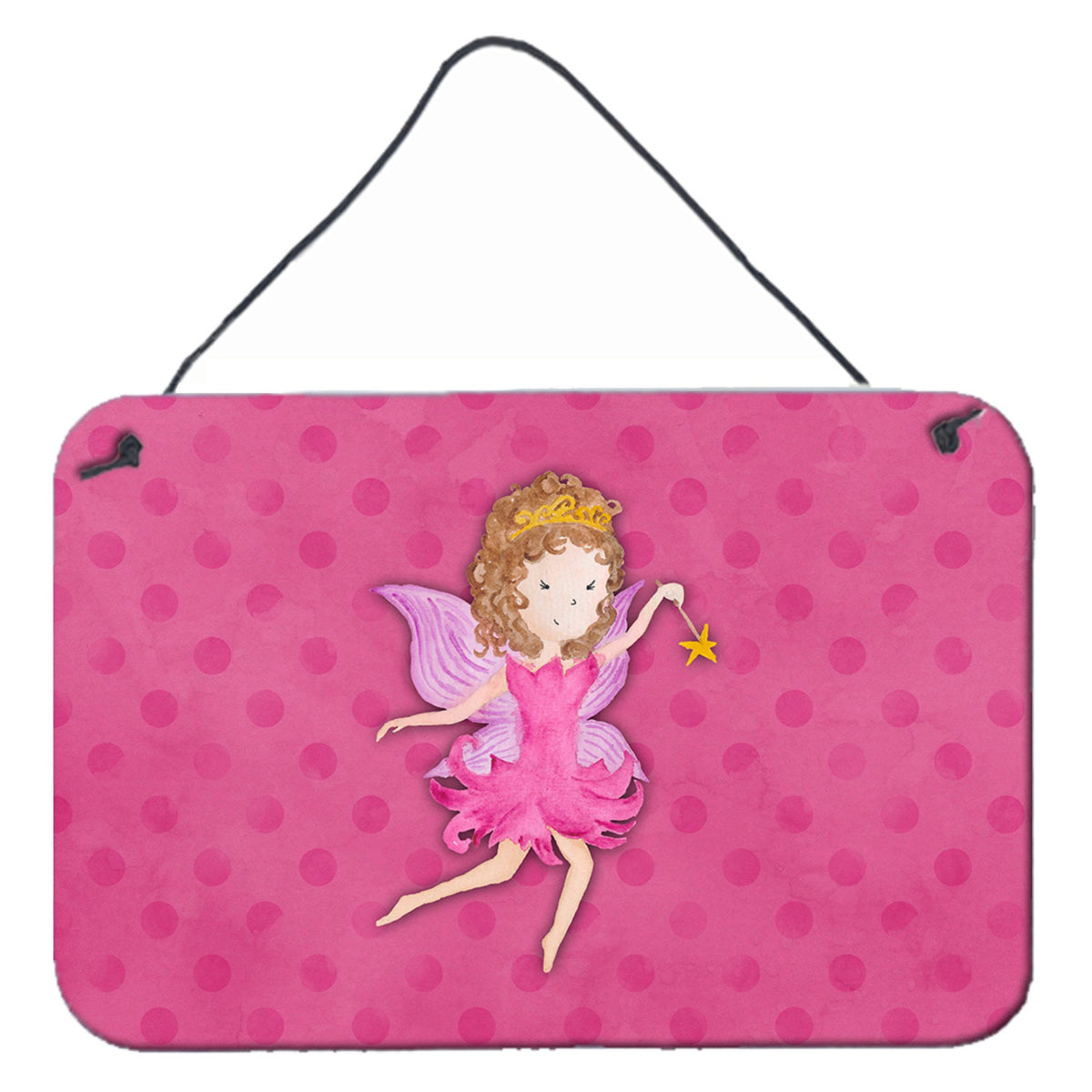 CarolineS Treasures Fairy Princess Watercolor Metal Print, 8 Inch  Inch  X 12 Inch  Inch , Multicolor