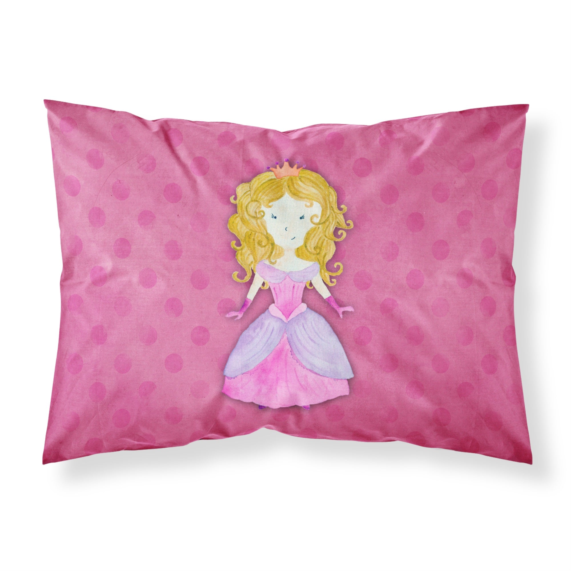 Caroline'S Treasures Princess Watercolor Pillowcase Standard Multicolor
