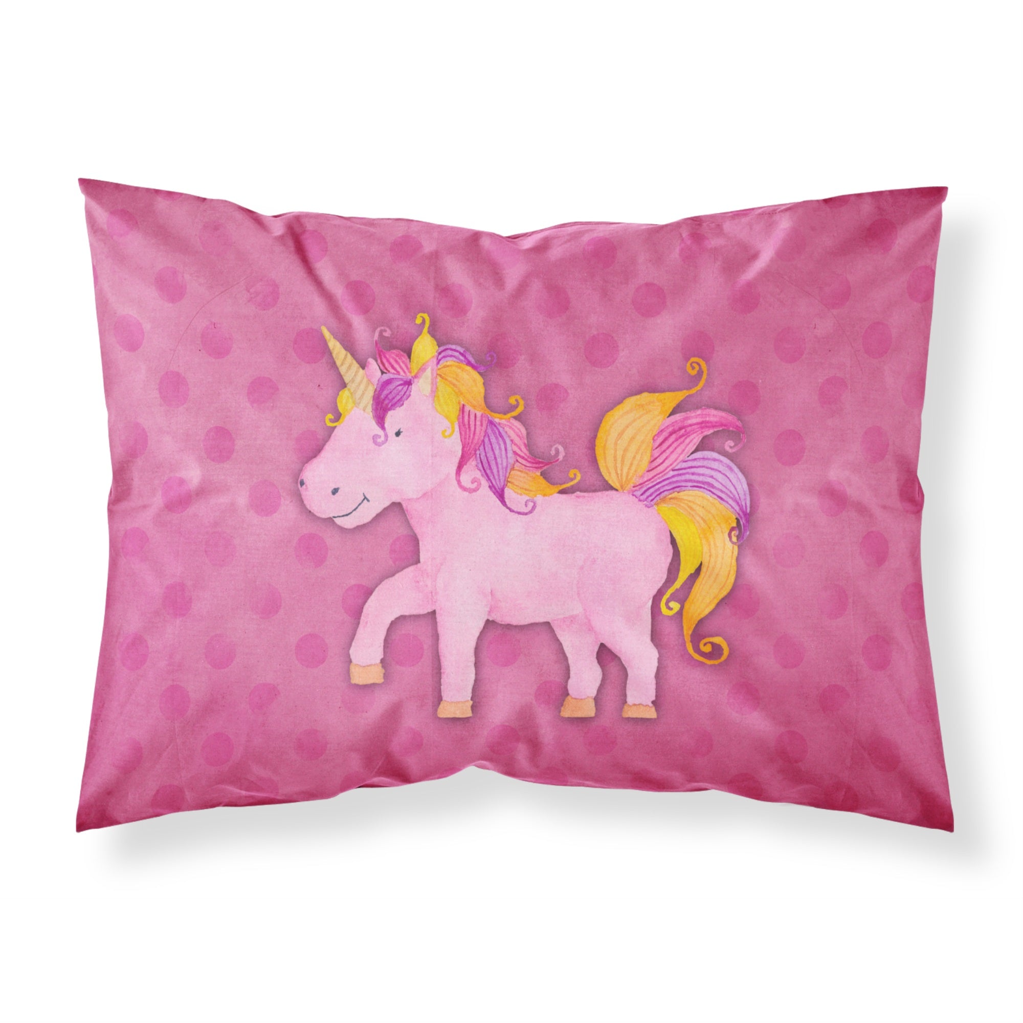 'Caroline'S Treasures Unicorn Watercolor Pillowcase, Standard, Multicolor'
