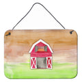 CarolineS Treasures Barn Watercolor Metal Print, 8 Inch  Inch  X 12 Inch  Inch , Multicolor
